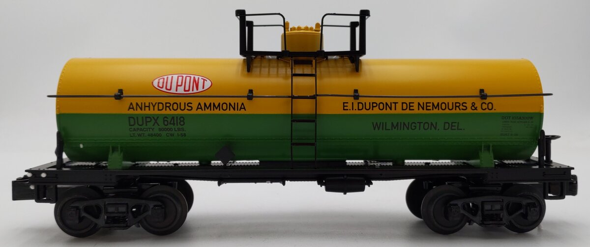 MTH 30-73562 O DuPont Tank Car #6418 LN/Box