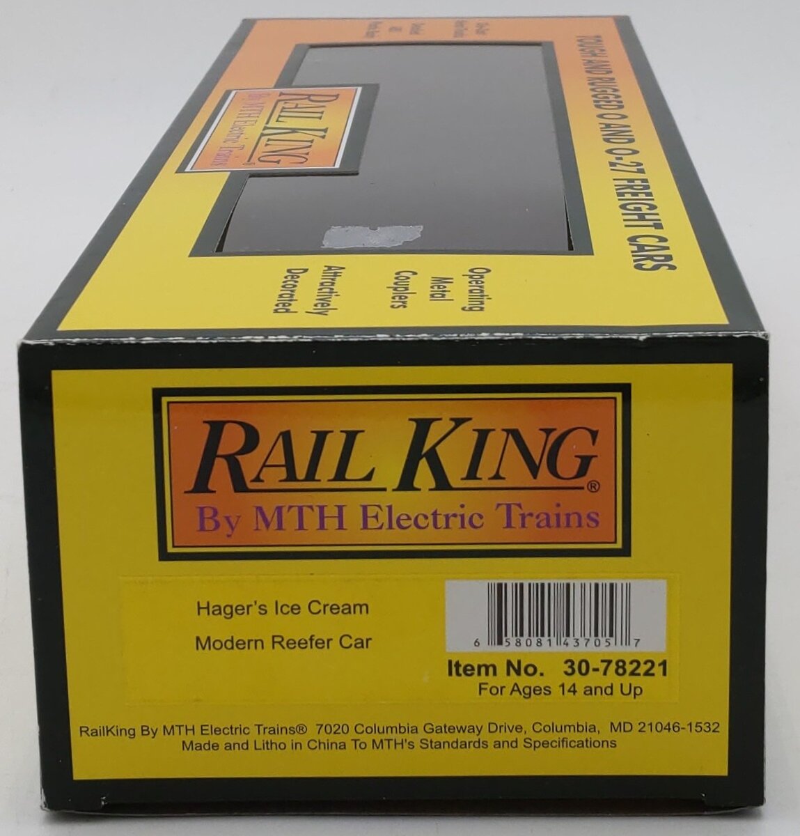 MTH 30-78221 O Hager's Ice Cream Modern Reefer #50533 LN/Box