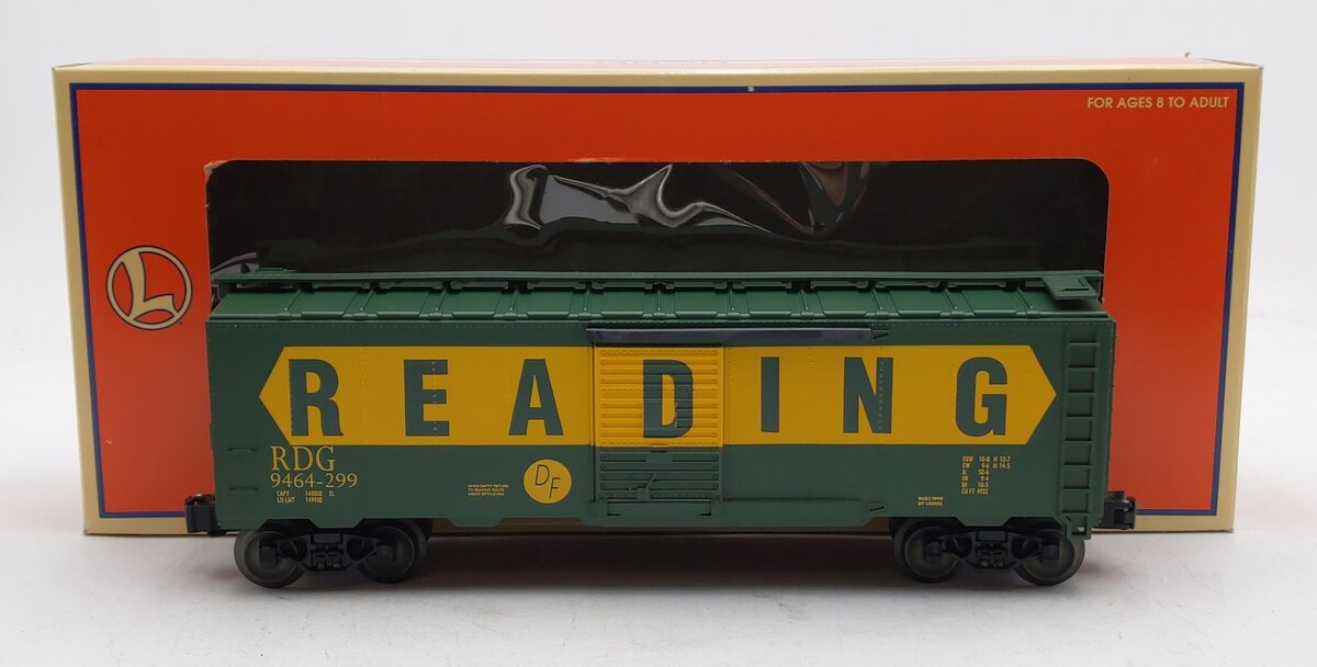 Lionel 6-29258 O Gauge Reading Boxcar #9464-299 EX/Box