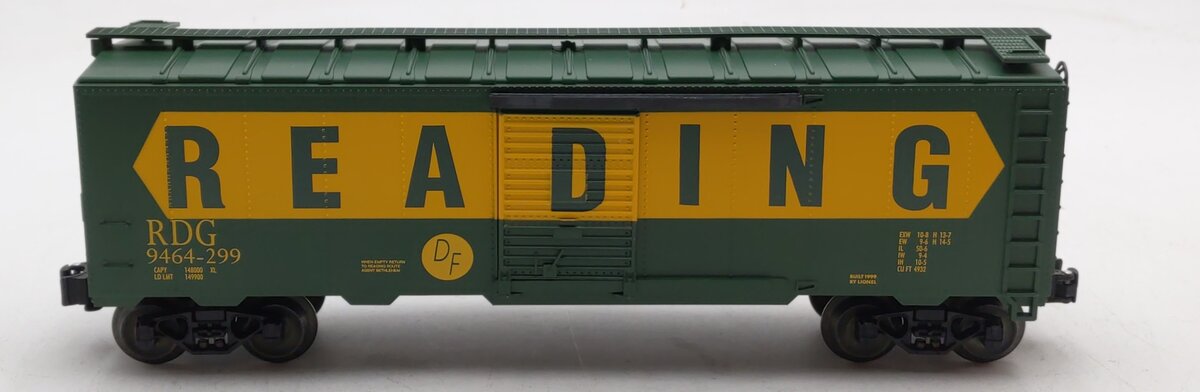 Lionel 6-29258 O Gauge Reading Boxcar #9464-299 EX/Box