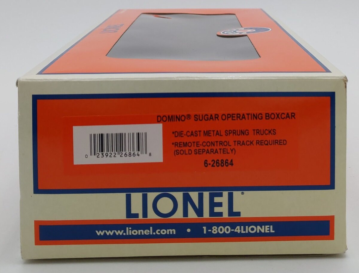 Lionel 6-26864 O Gauge Domino Sugar Operating Boxcar LN/Box