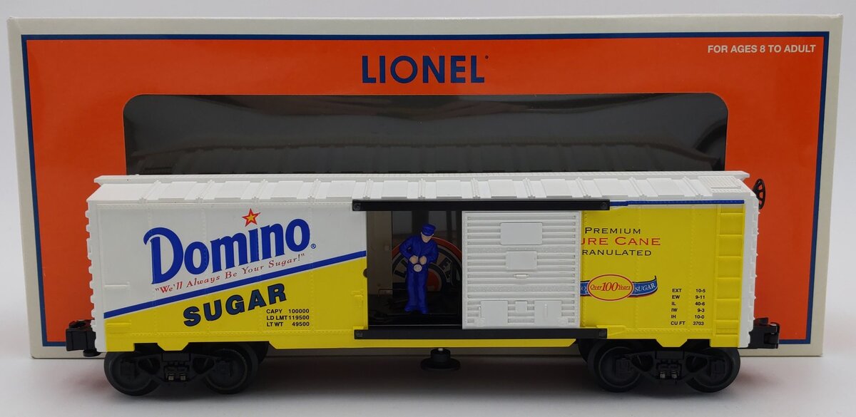Lionel 6-26864 O Gauge Domino Sugar Operating Boxcar LN/Box