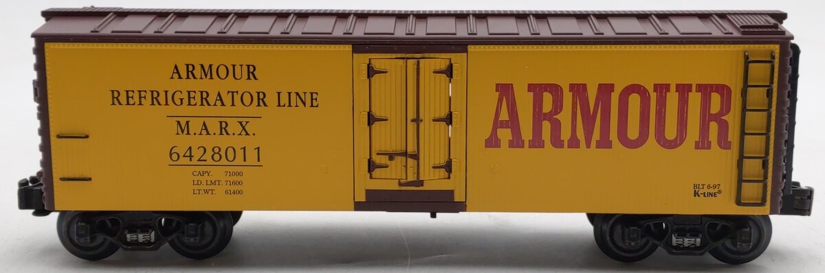 K-Line K642-8011 O Gauge Armour Classic Wood-Sided Refrigerator Car #6428011 EX/Box