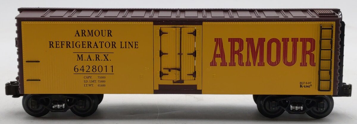 K-Line K642-8011 O Gauge Armour Classic Wood-Sided Refrigerator Car #6428011 EX/Box