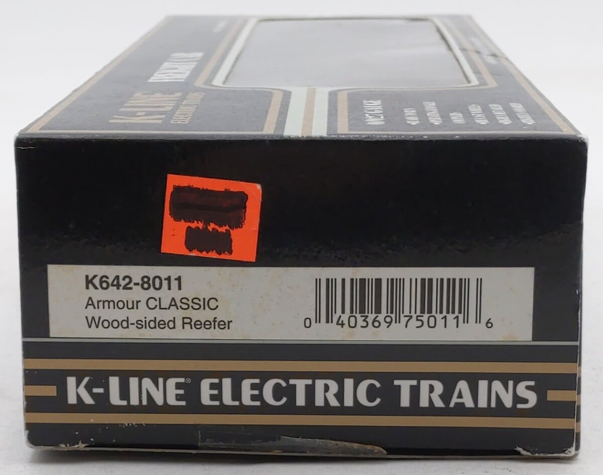 K-Line K642-8011 O Gauge Armour Classic Wood-Sided Refrigerator Car #6428011 EX/Box