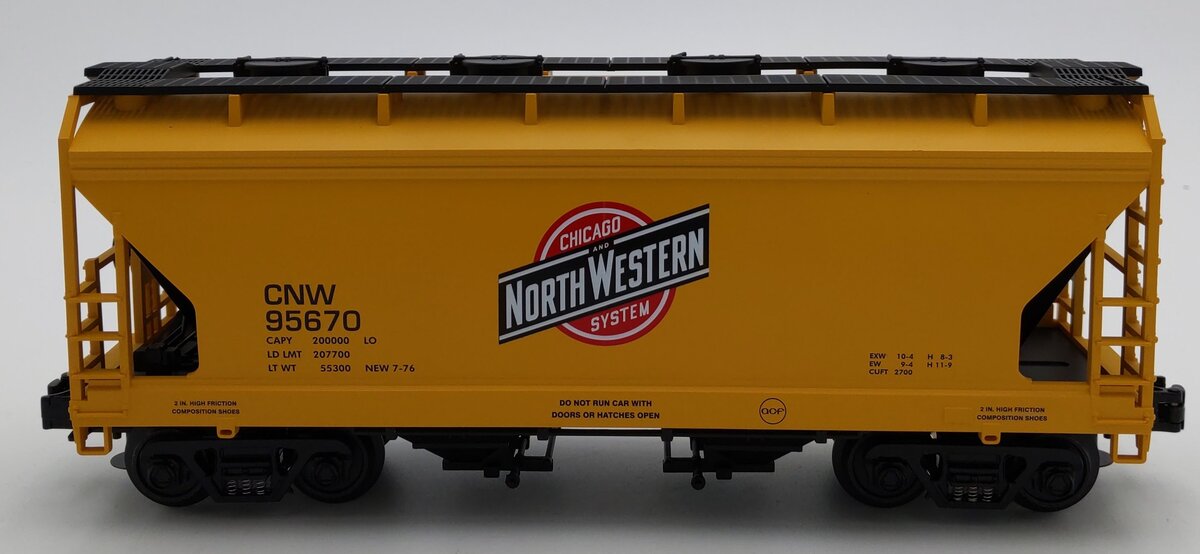 MTH 20-97521 Chicago and Northwestern 2-Bay Hopper #95667 EX/Box