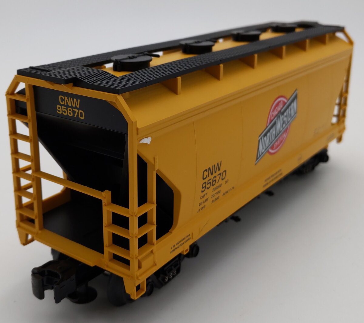 MTH 20-97521 Chicago and Northwestern 2-Bay Hopper #95667 EX/Box
