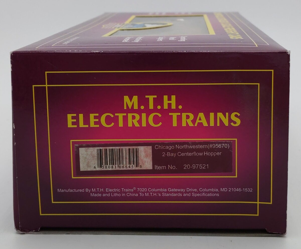 MTH 20-97521 Chicago and Northwestern 2-Bay Hopper #95667 EX/Box