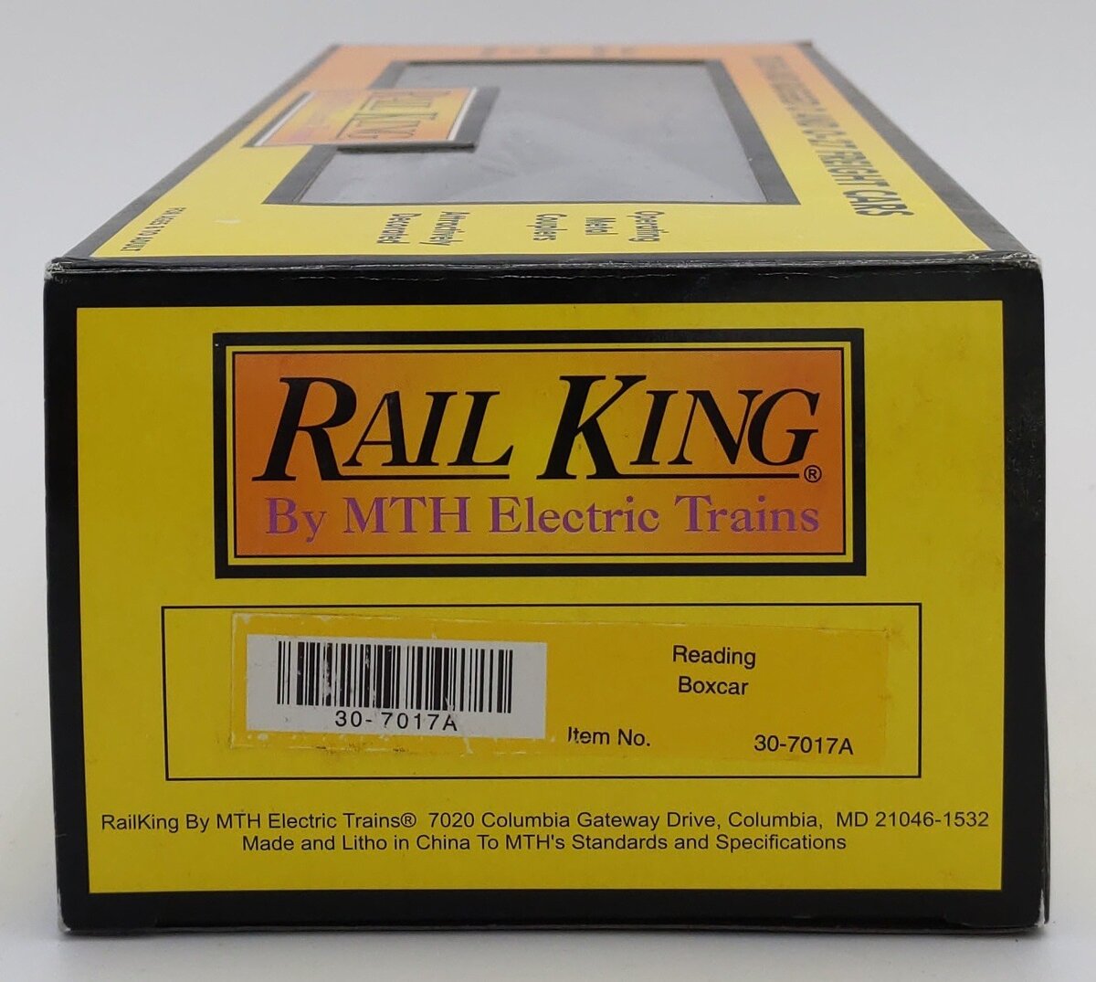 MTH 30-7017A O Gauge Reading Boxcar No. 118237 LN/Box