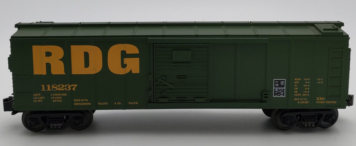 MTH 30-7017A O Gauge Reading Boxcar No. 118237 LN/Box