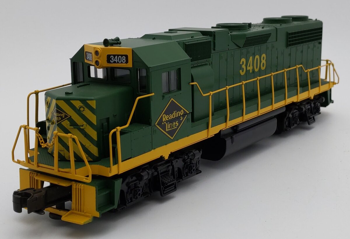 Weaver 7560-LP O Reading GP38-2 Diesel Locomotive #3412 - 3 Rail EX/Box