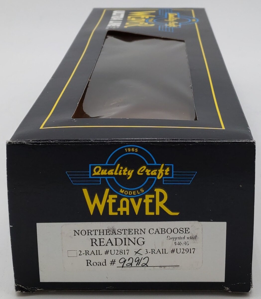 Weaver U2917 O Reading Northeastern Caboose #92912 EX/Box