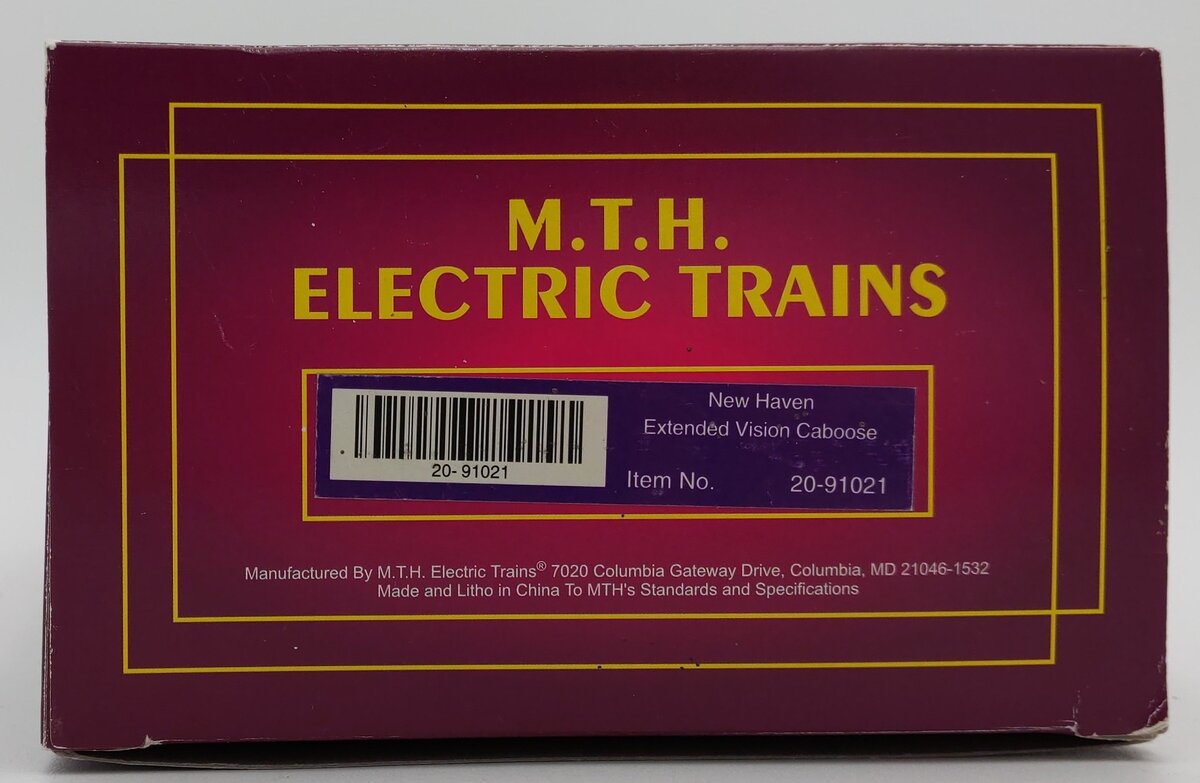 MTH 20-91021 New Haven Extended Vision Caboose #C-649 LN/Box
