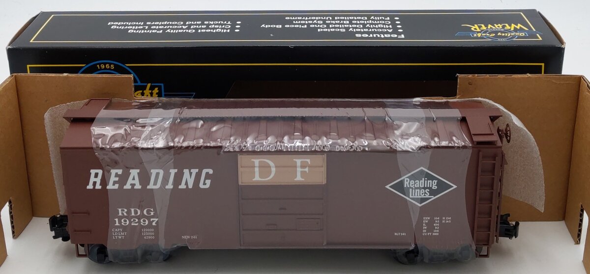 Weaver U2122 O Gauge Reading PS-1 40' Boxcar #19297 (3 Rail) LN/Box