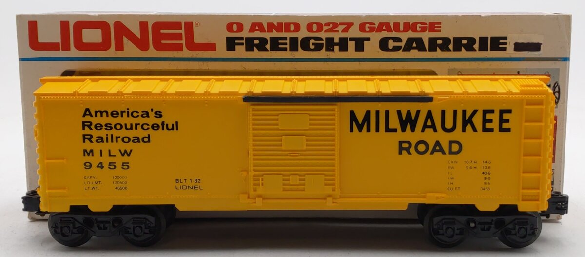 Lionel 6-9455 O Gauge Milwaukee Road Boxcar EX/Box