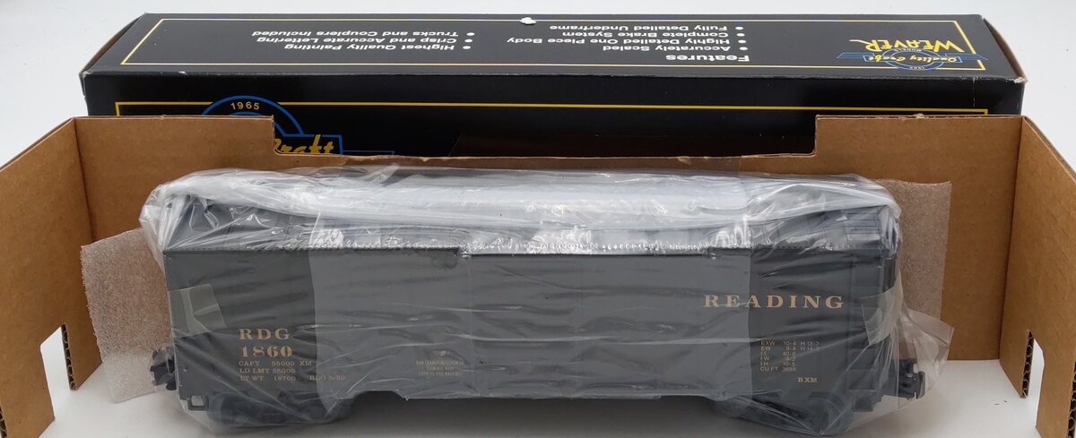 Weaver 1860 O Gauge Reading Express Box Car #1860 (3 Rail) LN/Box
