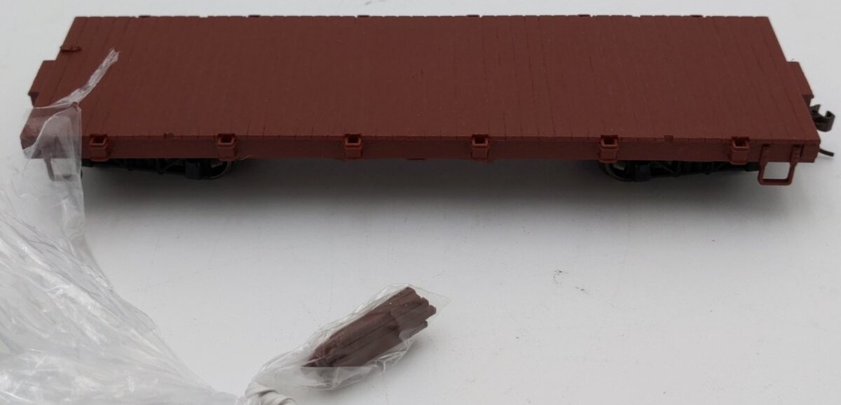 Bachmann 27399 On30 Oxide Red Painted Unlettered Flat Cars EX/Box