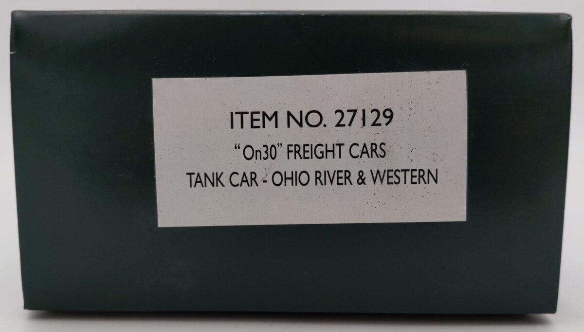 Bachmann 27129 On30 Scale Ohio River & Western Tank Car #2413 EX/Box