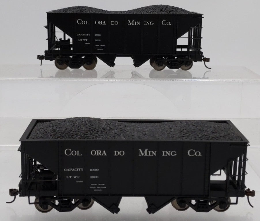 Bachmann 27962 On30 Colorado Mining Company 2-Bay Steel Hoppers (Set of 2) EX/Box
