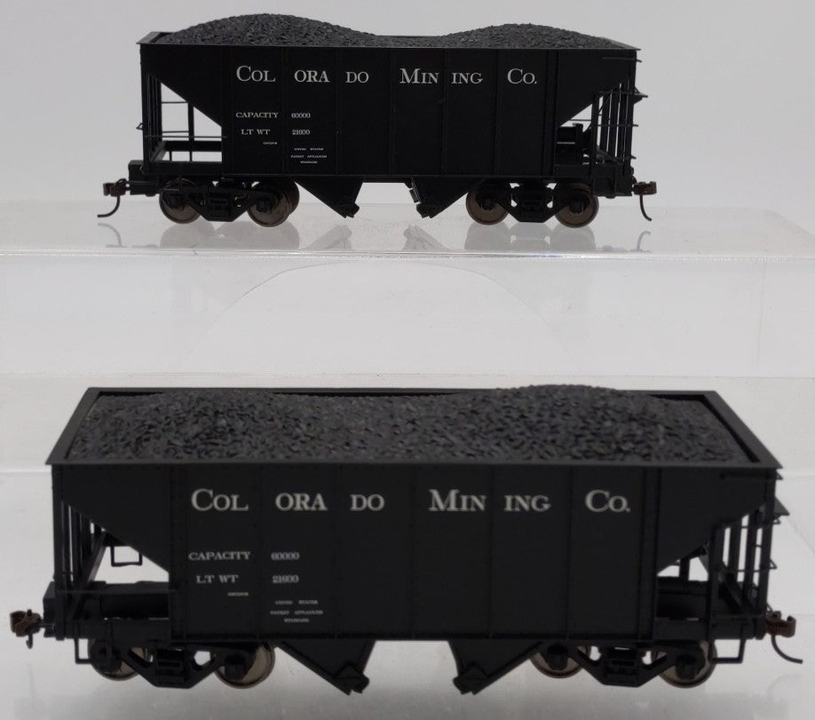 Bachmann 27962 On30 Colorado Mining Company 2-Bay Steel Hoppers (Set of 2) EX/Box