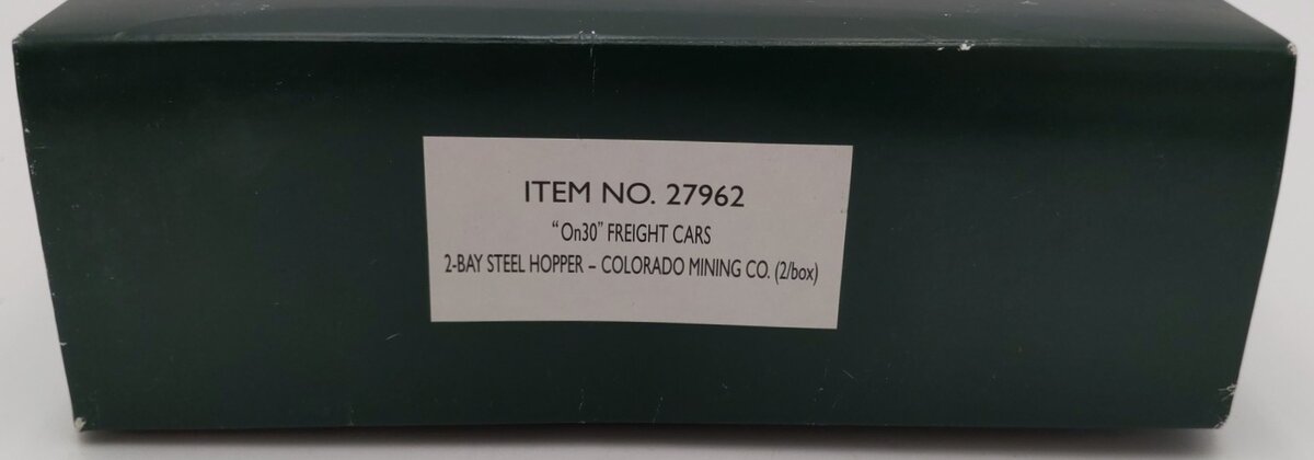 Bachmann 27962 On30 Colorado Mining Company 2-Bay Steel Hoppers (Set of 2) EX/Box