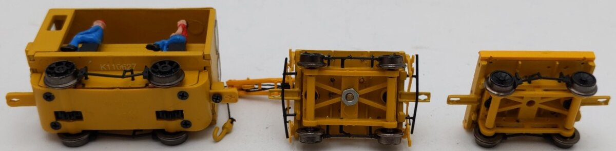 Bachmann/Spectrum 16946 HO Scale Maintenance-of-Way Speeder W/Crane & Work Cart EX/Box