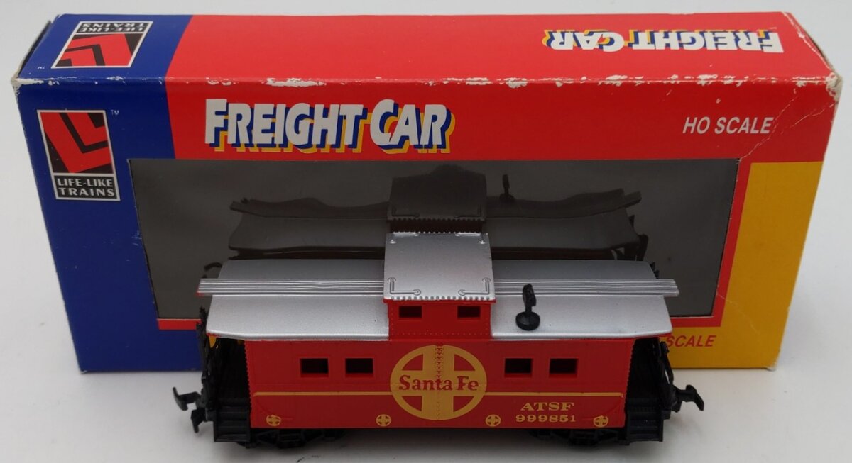 Life Like 8552 HO Scale Santa Fe AT&SF Caboose #999851 EX/Box