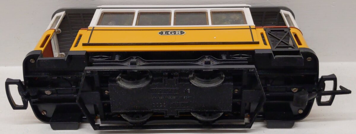 LGB 3500 G Scale Yellow Non-Powered Streetcar / Trolley VG/Box