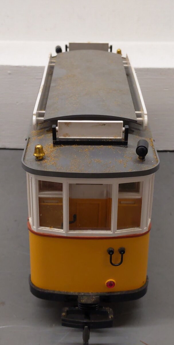 LGB 3500 G Scale Yellow Non-Powered Streetcar / Trolley VG/Box