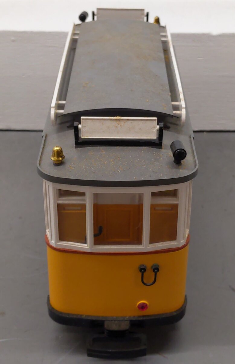 LGB 3500 G Scale Yellow Non-Powered Streetcar / Trolley VG/Box