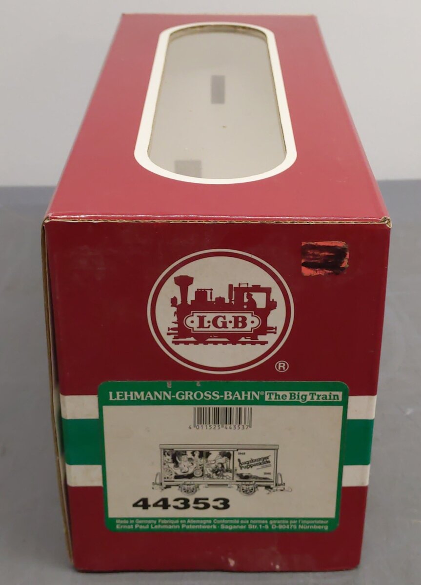 LGB 44353 G Scale Augsburger Boxcar 1948-1995 EX/Box