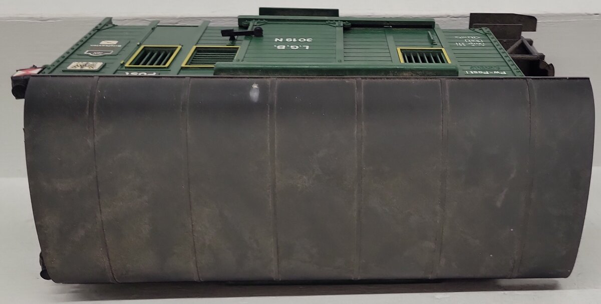 LGB 3019N G Scale Green Post Boxcar (Metal Wheels) EX/Box