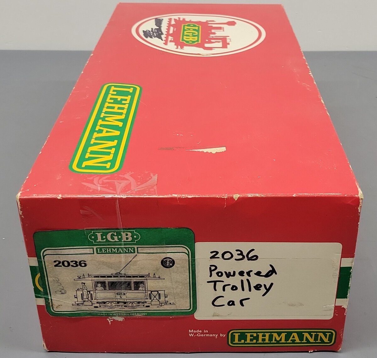 LGB 2036 G Scale Chorodont/Martini Trolley Car VG/Box