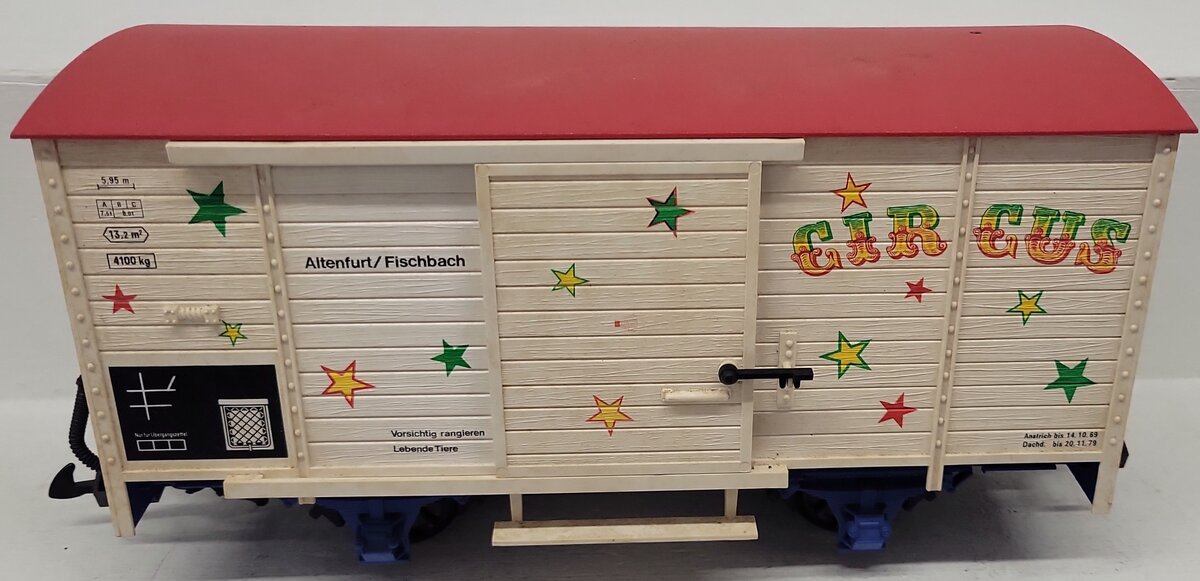 LGB 4136S G Scale Circus Sound Car with Sound VG/Box