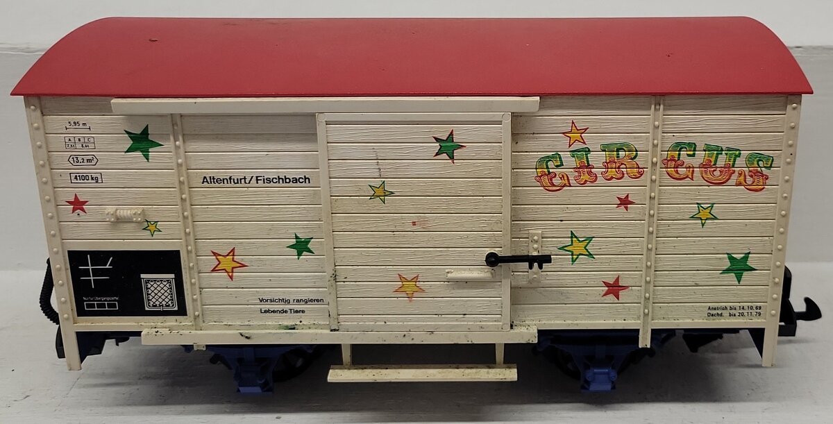 LGB 4136S G Scale Circus Sound Car with Sound VG/Box
