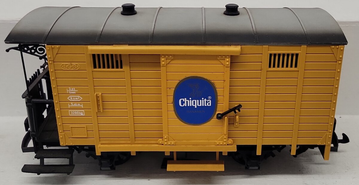 LGB 4033 G Scale Chiquita Boxcar #4033 - Custom Track Cleaning Car VG/Box