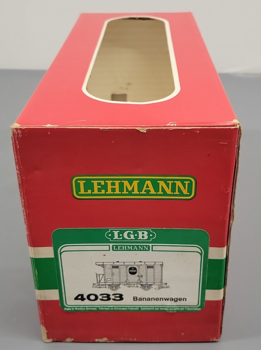 LGB 4033 G Scale Chiquita Boxcar #4033 - Custom Track Cleaning Car VG/Box