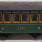 LGB 3040 G Scale LGB 3rd Class Green Coach Car #3 VG
