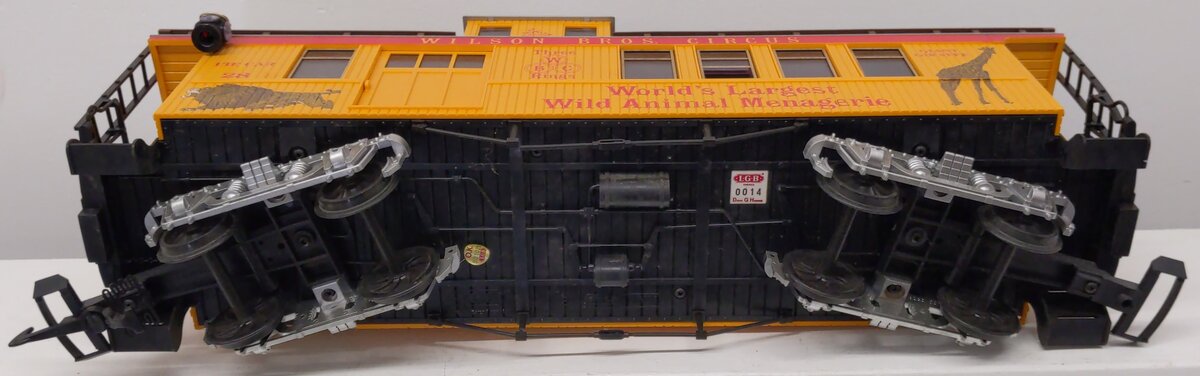 LGB 4075-DG G Scale Wilson Bros. Circus Caboose #28 EX/Box