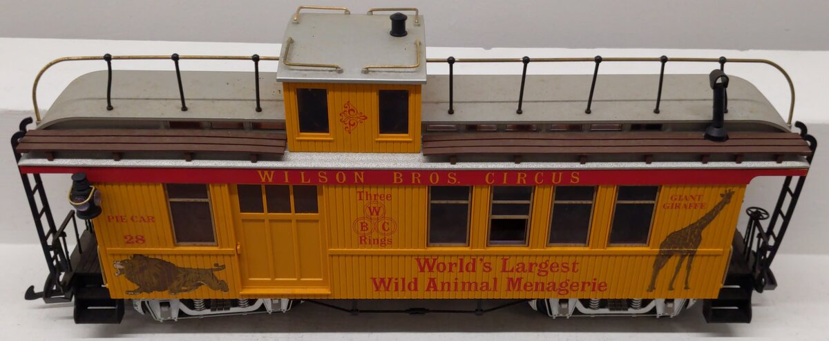 LGB 4075-DG G Scale Wilson Bros. Circus Caboose #28 EX/Box