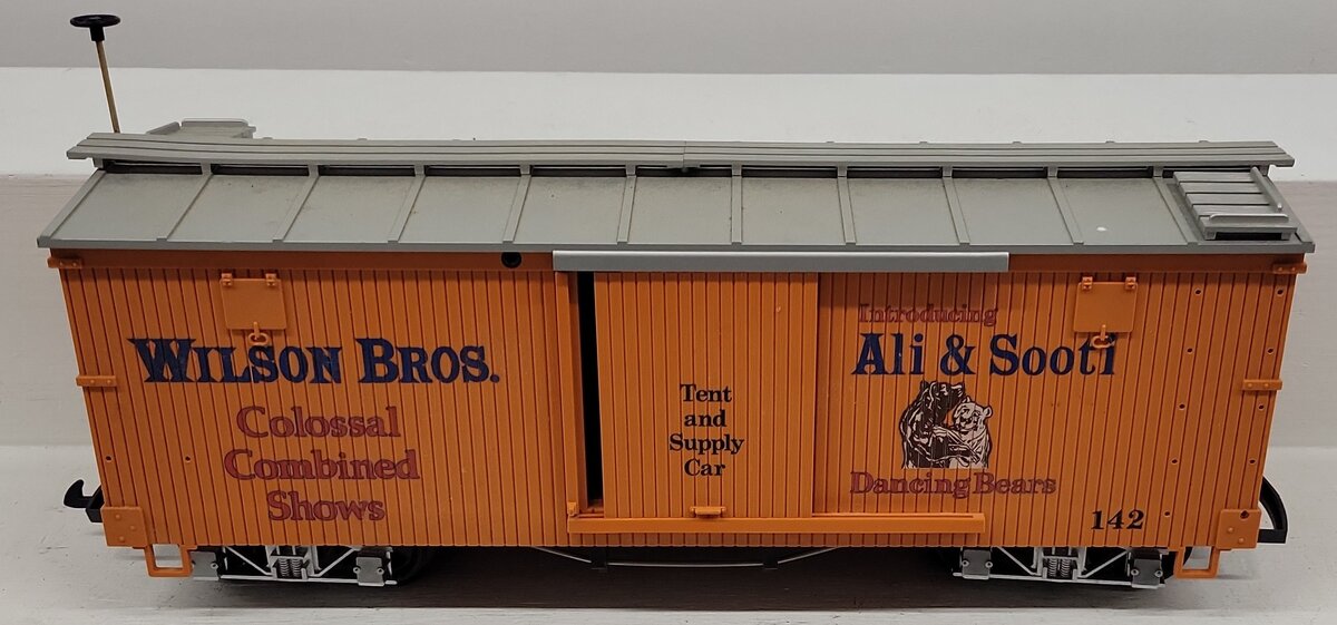 LGB 4067-DG G Scale Ali & Sooti Wilson Brothers Circus Boxcar VG/Box