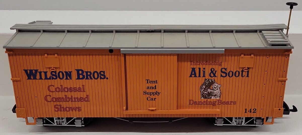 LGB 4067-DG G Scale Ali & Sooti Wilson Brothers Circus Boxcar VG/Box