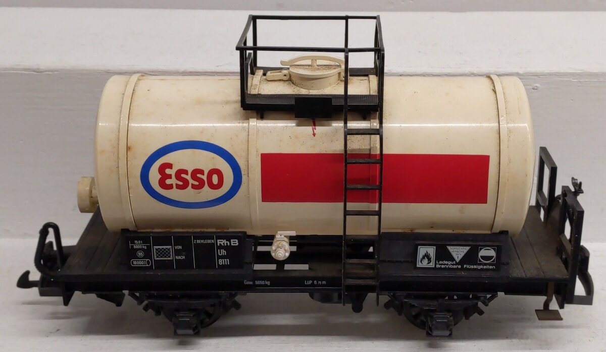 LGB 4040E G Scale Esso Short Single Dome Tank Car EX/Box