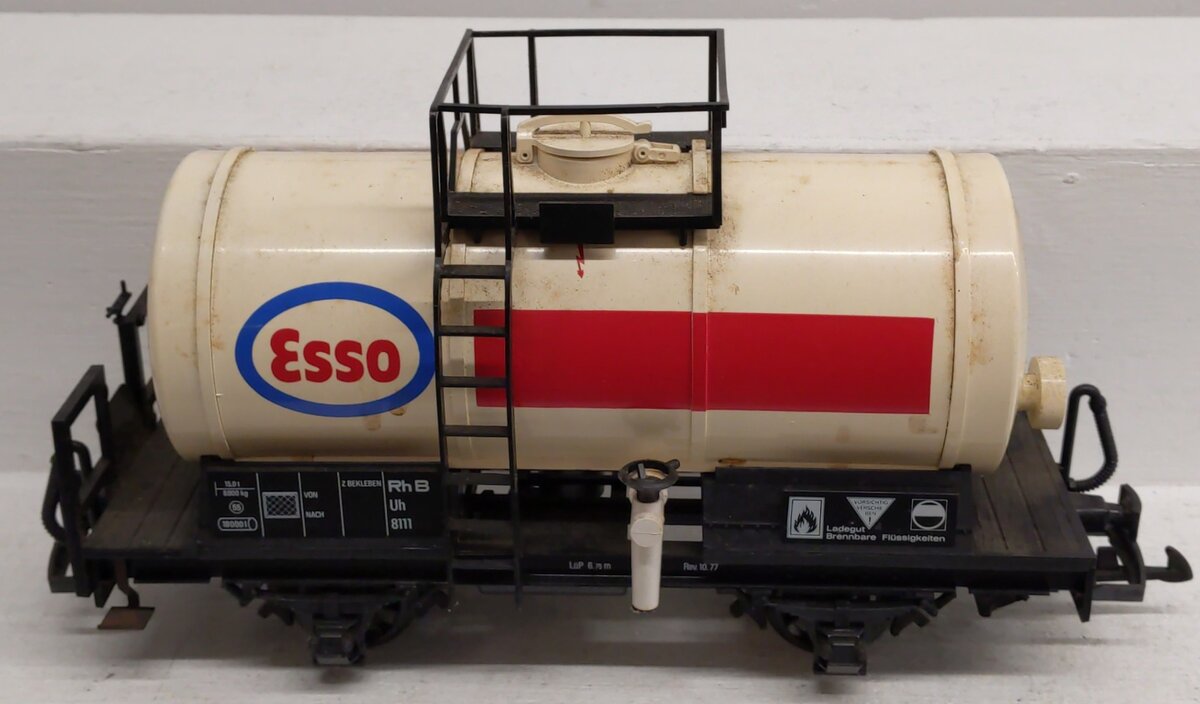 LGB 4040E G Scale Esso Short Single Dome Tank Car EX/Box