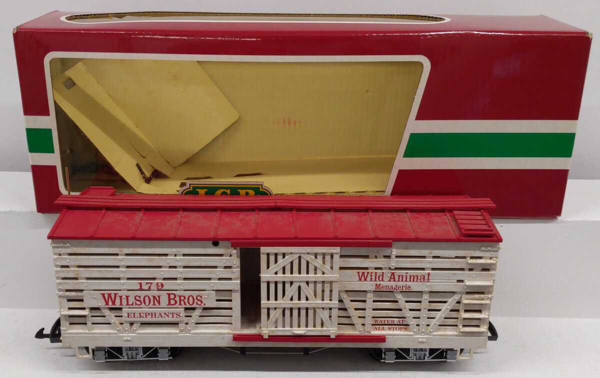 LGB 4068-DG Wilson Bros. Circus Stock Car #179 VG/Box