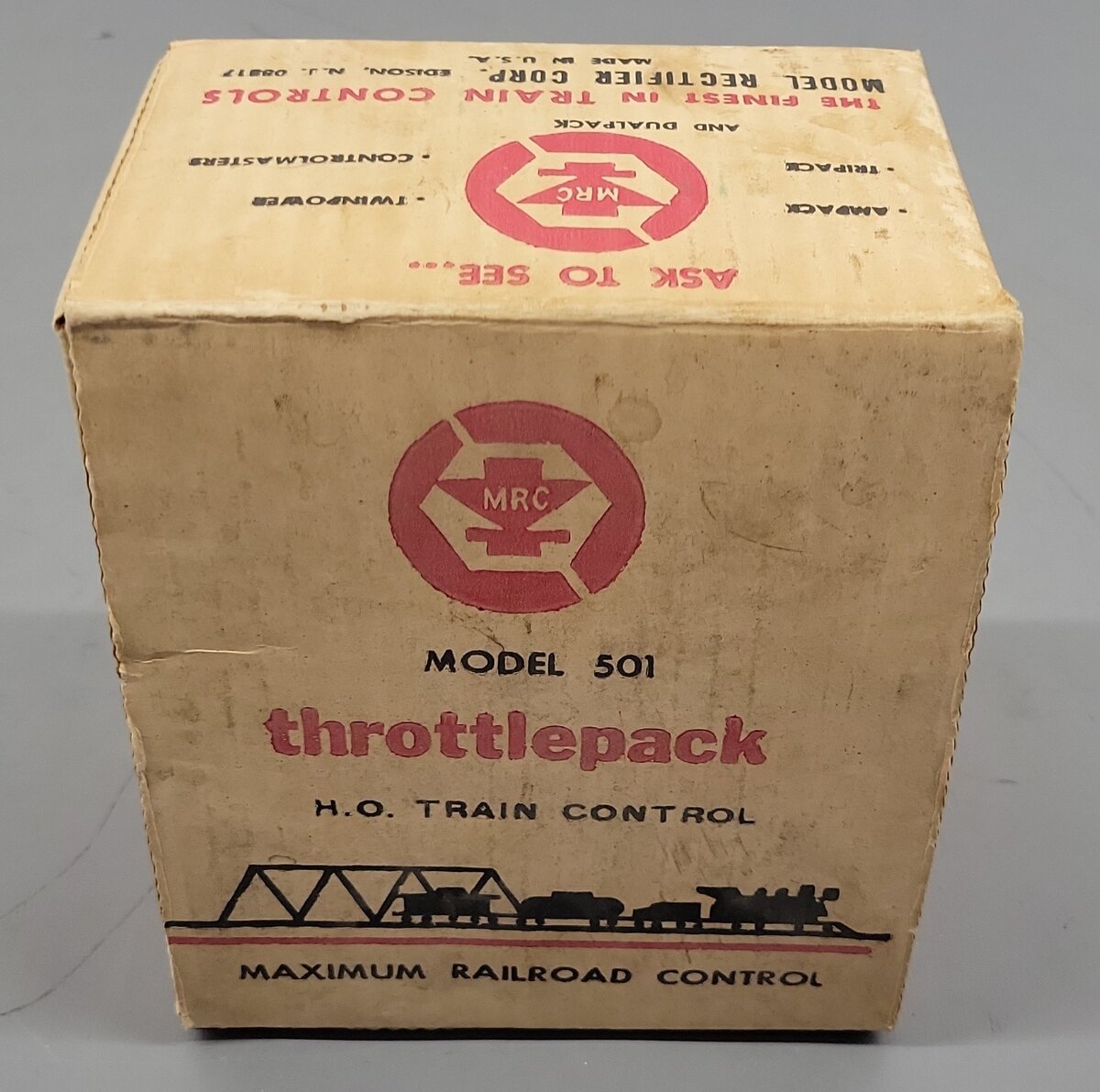 MRC 501 HO Scale Throttlepack Train Control/Box