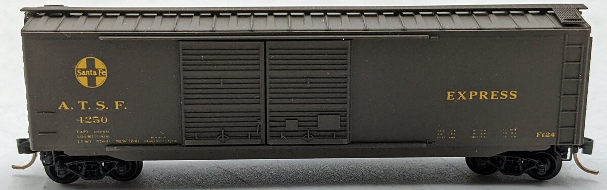 Microscale 112-7 N Express ATSF Box Car Standard Double Doors 50' Boxcar EX