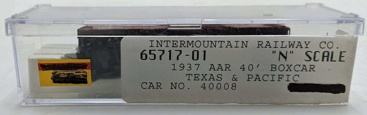 InterMountain 65717-06 N Scale Texas & Pacific 1937 AAR 40' Boxcar #40490 LN/Box