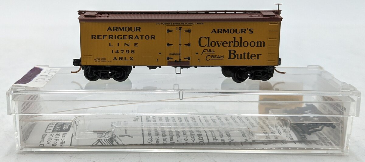 Micro-Trains 05800550 N Armour Refrigerator Line '36 Wood Sheathed Reefer #14796 LN/Box