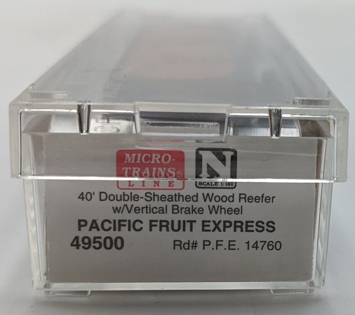 Micro-Trains 04900500 N Pacific Fruit Express 40' Double Sheathed Reefer #14760 LN/Box